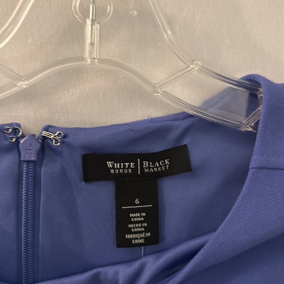 NWT White House Black Market size 6 periwinkle dress - Picture 3 of 6